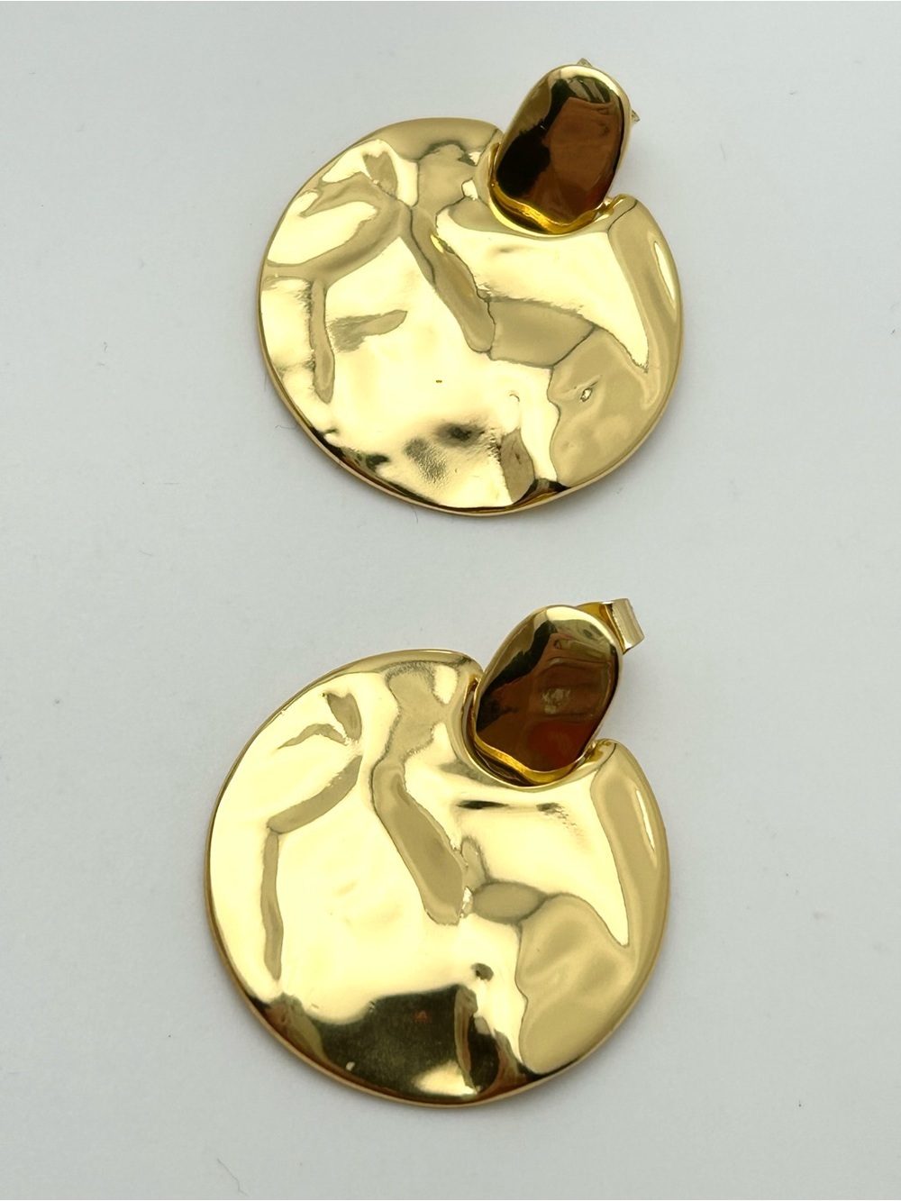 J. Crew Wavy Disc Drop Earrings